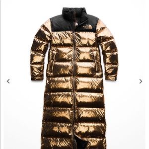 ankle length north face coat